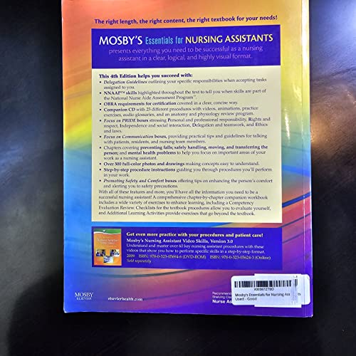 9780323066211: Mosby's Essentials for Nursing Assistants