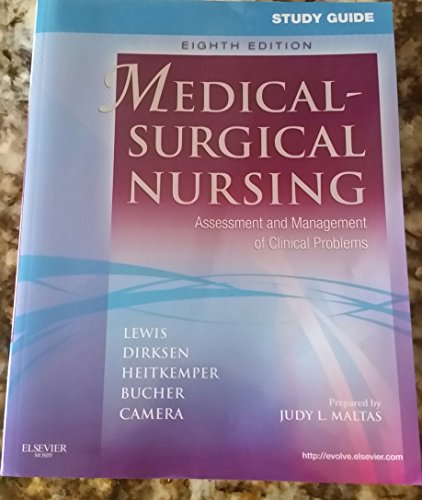 Beispielbild fr Study Guide for Medical-Surgical Nursing: Assessment and Management of Clinical Problems (Study Guide for Medical-Surgical Nursing: Assessment & Management of Clinical Problem) zum Verkauf von Gulf Coast Books