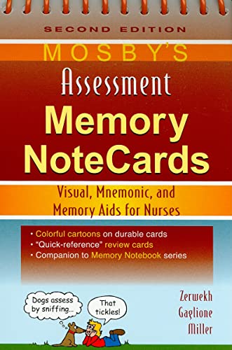 Imagen de archivo de Mosbys Assessment Memory NoteCards: Visual, Mnemonic, and Memory Aids for Nurses a la venta por Goodwill Southern California