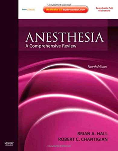 Imagen de archivo de Anesthesia: A Comprehensive Review: Expert Consult: Online and Print a la venta por BooksRun