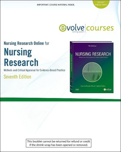 Beispielbild fr Nursing Research Online for Nursing Research (User's Guide and Access Code): Methods and Critical Appraisal for Evidence-Based Practice, 7e zum Verkauf von Bookseller909