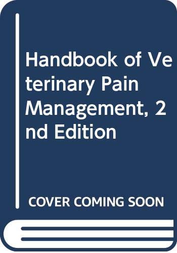 Imagen de archivo de Handbook of Veterinary Pain Management, 2e a la venta por HPB-Red