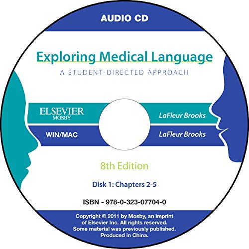 9780323077040: Audio CDs for Exploring Medical Language: A Student-directed Approach