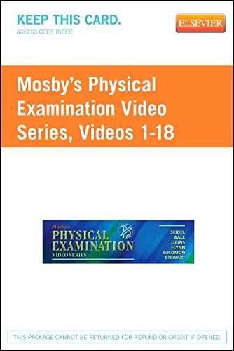 Imagen de archivo de Mosby's Physical Examination Video Series (Access Code): Online Version, Videos 1-18 a la venta por HPB-Red