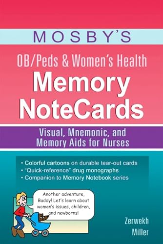 9780323083515: Mosby's OB/Peds & Women's Health Memory Notecards: Visual, Mnemonic, and Memory Aids for Nurses