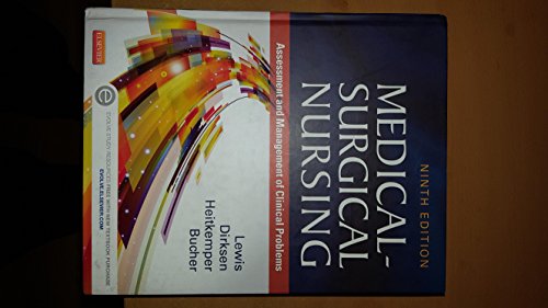 Imagen de archivo de Medical-Surgical Nursing: Assessment and Management of Clinical Problems, Single Volume, 9e (MEDICAL SURGICAL NURSING (LEWIS)) a la venta por BookHolders