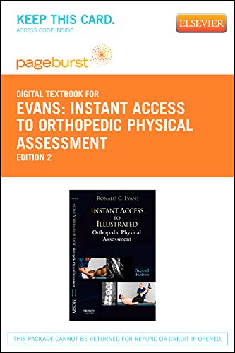 Instant Access to Orthopedic Physical Assessment - Elsevier eBook on VitalSource (Retail Access Card) (9780323093194) by Evans DC FACO FICC, Ronald C.