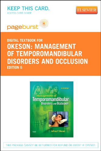 9780323093316: Management of Temporomandibular Disorders and Occlusion: Pageburst Retail