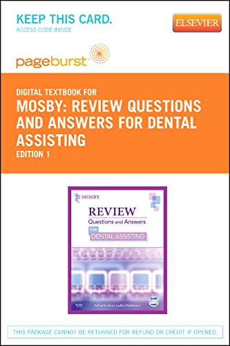 Review Questions and Answers for Dental Assisting - Elsevier eBook on VitalSource (Retail Access Card): Review Questions and Answers for Dental ... eBook on VitalSource (Retail Access Card) (9780323093927) by Mosby; Finkbeiner CDA-Emeritus BS MS, Betty Ladley