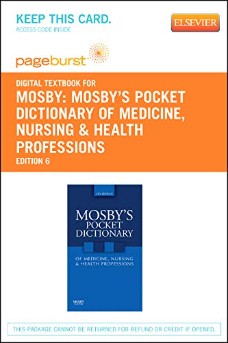 Mosby's Pocket Dictionary of Medicine, Nursing & Health Professions - Elsevier eBook on VitalSource (Retail Access Card) (9780323093965) by Mosby