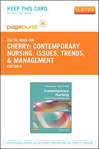 Beispielbild fr Contemporary Nursing - Pageburst E-Book on VitalSource: Issues, Trends, & Management zum Verkauf von One Planet Books
