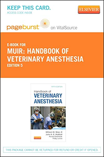 9780323101660: Handbook of Veterinary Anesthesia, Access Code Only