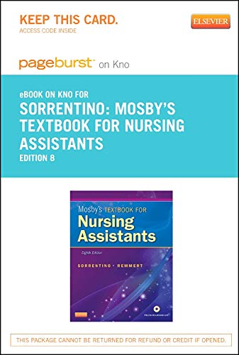 Mosby's Textbook for Nursing Assistants - Soft Cover Version - Elsevier eBook on Intel Education Study (Retail Access Card) (9780323170178) by Sorrentino PhD RN, Sheila A.; Remmert MS RN, Leighann