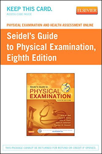 Beispielbild fr Physical Examination and Health Assessment Online for Seidel's Guide to Physical Examination (Access Code): An Interprofessional Approach zum Verkauf von HPB-Red