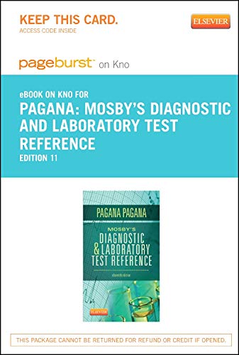 Mosby's Diagnostic and Laboratory Test Reference - Elsevier eBook on Intel Education Study (Retail Access Card) (9780323227490) by Pagana PhD RN, Kathleen Deska; Pagana MD FACS, Timothy J.