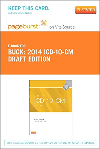 2014 ICD-10-CM Draft Edition - Elsevier eBook on VitalSource (Retail Access Card) (9780323262163) by Buck MS CPC CCS-P, Carol J.