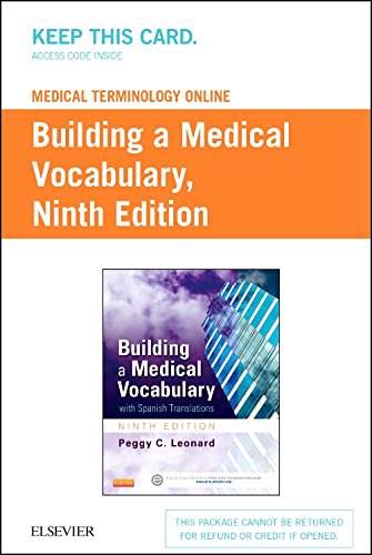 Imagen de archivo de Medical Terminology Online for Building a Medical Vocabulary (Access Code) a la venta por SecondSale