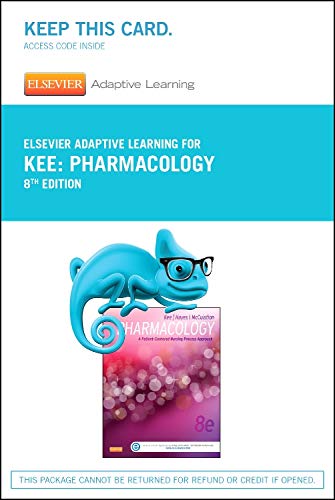 Stock image for Elsevier Adaptive Learning for Pharmacology (Access Code) for sale by dsmbooks