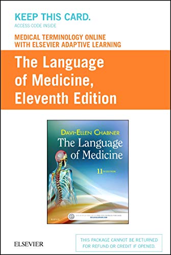 Imagen de archivo de Medical Terminology Online with Elsevier Adaptive Learning for The Language of Medicine (Access Card) a la venta por One Planet Books