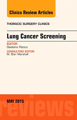 Imagen de archivo de Lung Cancer Screening, An Issue of Thoracic Surgery Clinics, 1e (The Clinics: Surgery) a la venta por Chiron Media