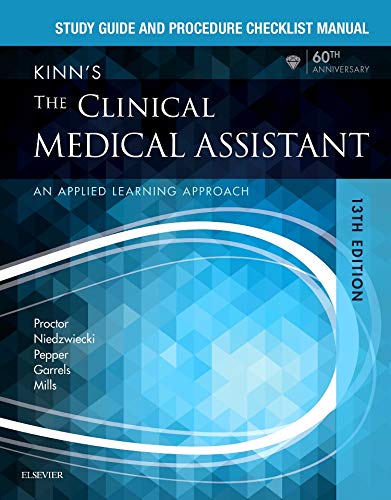 Imagen de archivo de Study Guide and Procedure Checklist Manual for Kinn's The Clinical Medical Assistant: An Applied Learning Approach a la venta por HPB-Red