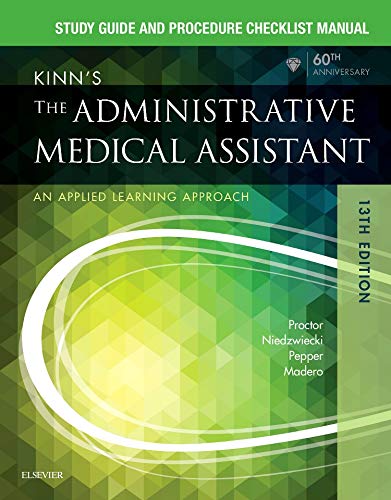 Beispielbild fr Study Guide for Kinn's the Administrative Medical Assistant: An Applied Learning Approach zum Verkauf von ThriftBooks-Atlanta