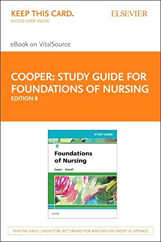 Stock image for Study Guide for Foundations of Nursing - Elsevier Ebook on Vitalsource Retail Access Card for sale by Buchpark