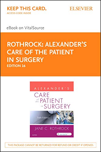 Stock image for Alexander's Care of the Patient in Surgery - Elsevier Ebook on Vitalsource Retail Access Card for sale by Revaluation Books