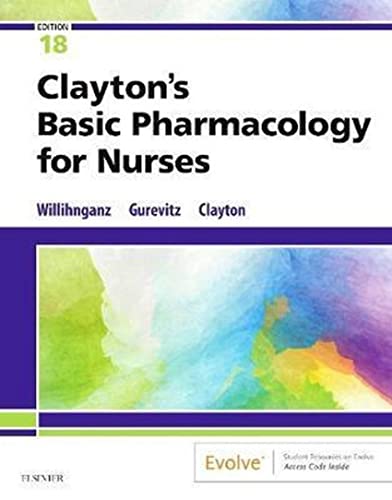 Imagen de archivo de Clayton's Basic Pharmacology for Nurses a la venta por SecondSale