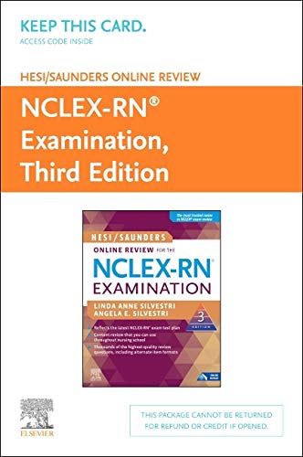 Imagen de archivo de HESI/Saunders Online Review for the NCLEX-RN Examination (2 Year) (Access Code) a la venta por BooksRun