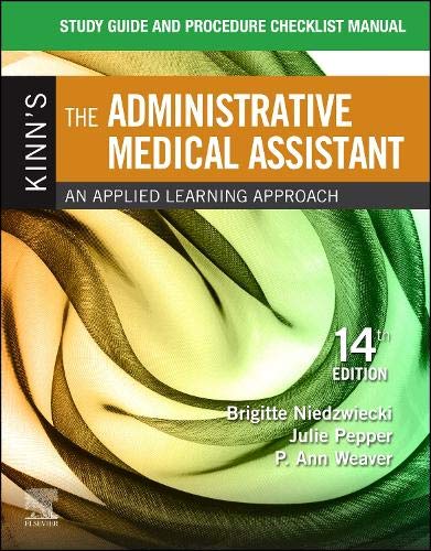 Beispielbild fr Study Guide for Kinn's The Administrative Medical Assistant zum Verkauf von BooksRun