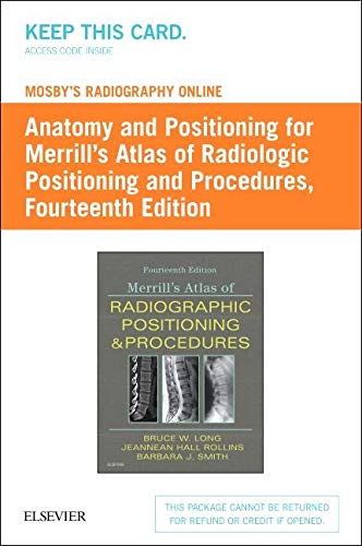 9780323640527: Mosby's Radiography Online: Anatomy and Positioning for Merrill's Atlas of Radiographic Positioning & Procedures Access Code