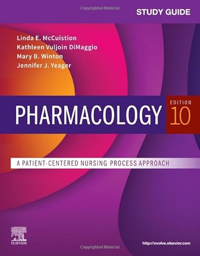 Imagen de archivo de Study Guide for Pharmacology: A Patient-Centered Nursing Process Approach a la venta por A Team Books