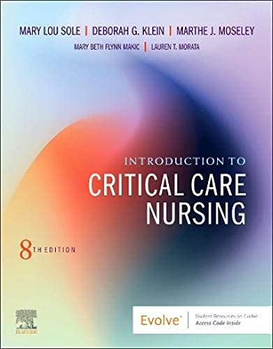 Imagen de archivo de Introduction to Critical Care Nursing a la venta por BooksRun