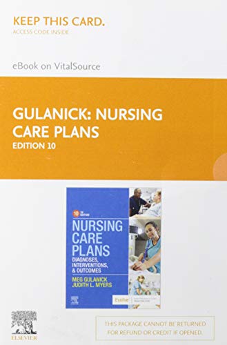 9780323756006: Nursing Care Plans Elsevier Ebook on Vitalsource Retail Access Card: Diagnoses, Interventions, and Outcomes
