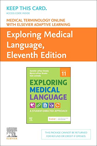 Imagen de archivo de Medical Terminology Online with Elsevier Adaptive Learning for Exploring Medical Language (Access Card): A Student-Directed Approach a la venta por Book Deals