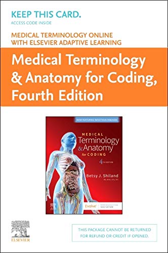 9780323757706: Medical Terminology Online With Elsevier Adaptive Learning for Medical Terminology & Anatomy for Coding Retail Access Card