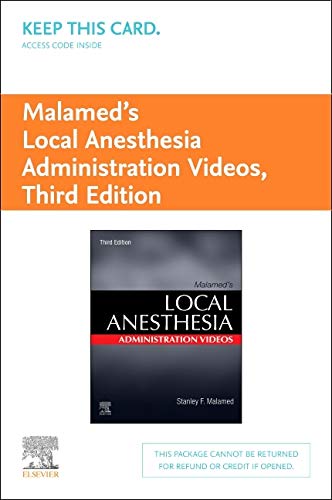 9780323762830: Malamed’s Local Anesthesia Administration Videos - Access Code
