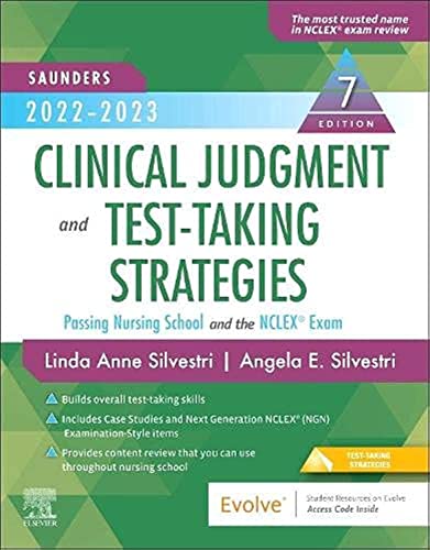 Beispielbild fr Saunders 2022-2023 Clinical Judgment and Test-Taking Strategies zum Verkauf von BooksRun