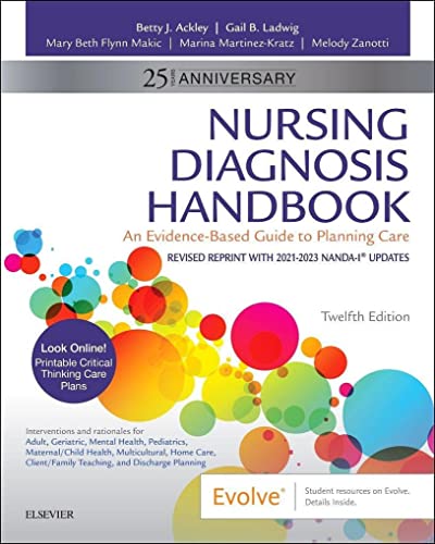 Stock image for Nursing Diagnosis Handbook, 12th Edition Revised Reprint with 2021-2023 NANDA-I? Updates for sale by Sunshine State Books