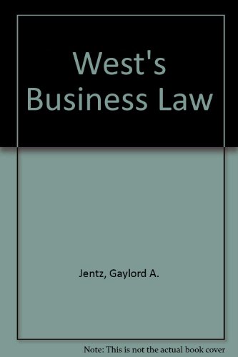 Beispielbild fr West's Business Law, Alternate Edition zum Verkauf von Wonder Book