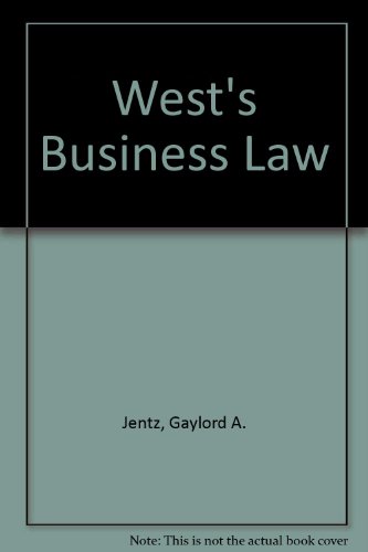 Stock image for West's Business Law, Alternate Edition for sale by SecondSale