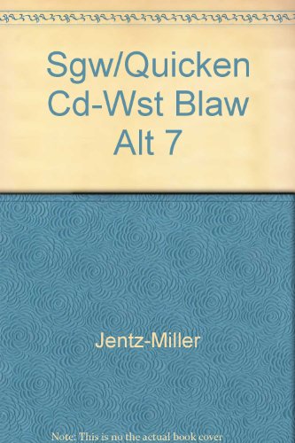 Imagen de archivo de Study Guide with Quicken Business Law Partner 2.0 CD-ROM for West  s Business Law Alternate Edition a la venta por HPB-Red