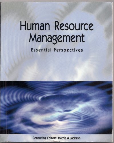 Stock image for Human Resource Management: Essential Perspectives for sale by Irish Booksellers