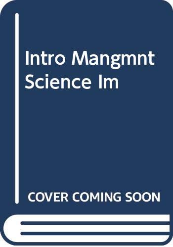 9780324003222: Intro Mangmnt Science Im