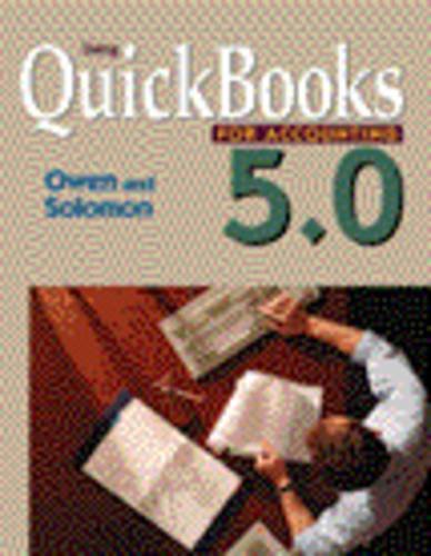 Imagen de archivo de Using QuickBooks 5.0 for Accounting a la venta por Ergodebooks