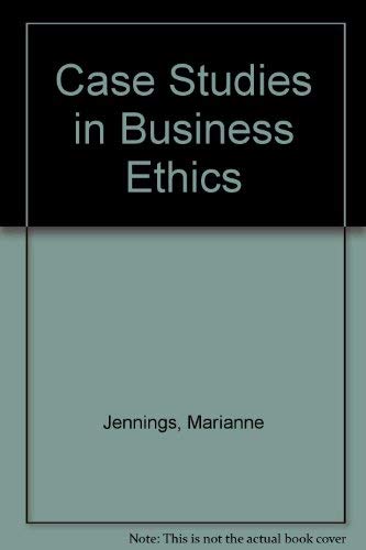 Beispielbild fr Business Ethics : Case Studies and Selected Readings zum Verkauf von Better World Books