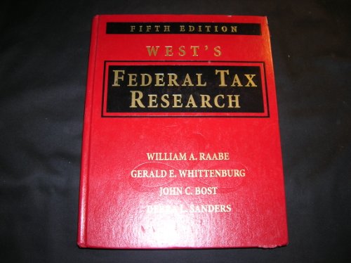 Stock image for West S Federal Taxation Research for sale by ThriftBooks-Dallas