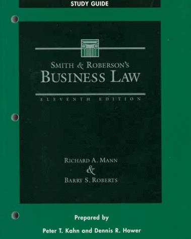 Stock image for Study Guide for Smith and Roberson  s Business Law for sale by HPB-Red