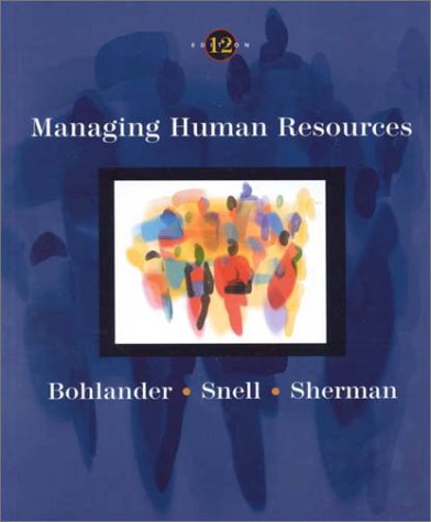 Beispielbild fr Managing Human Resources (Non Info Trac Version) zum Verkauf von ThriftBooks-Atlanta